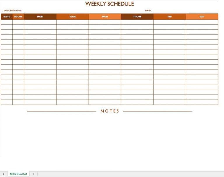 schedule format template — excelxo.com