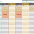 Schedule Spreadsheet Template 1