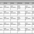 Schedule Spreadsheet Template Excel