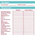 simple monthly budget spreadsheet template 1