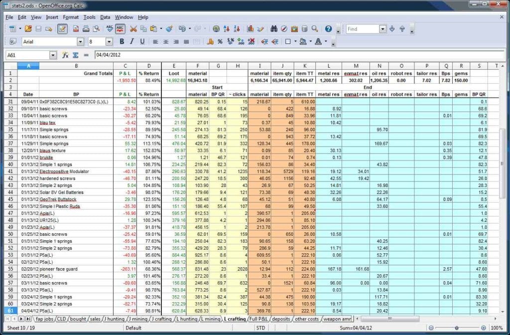 track expenses with excel