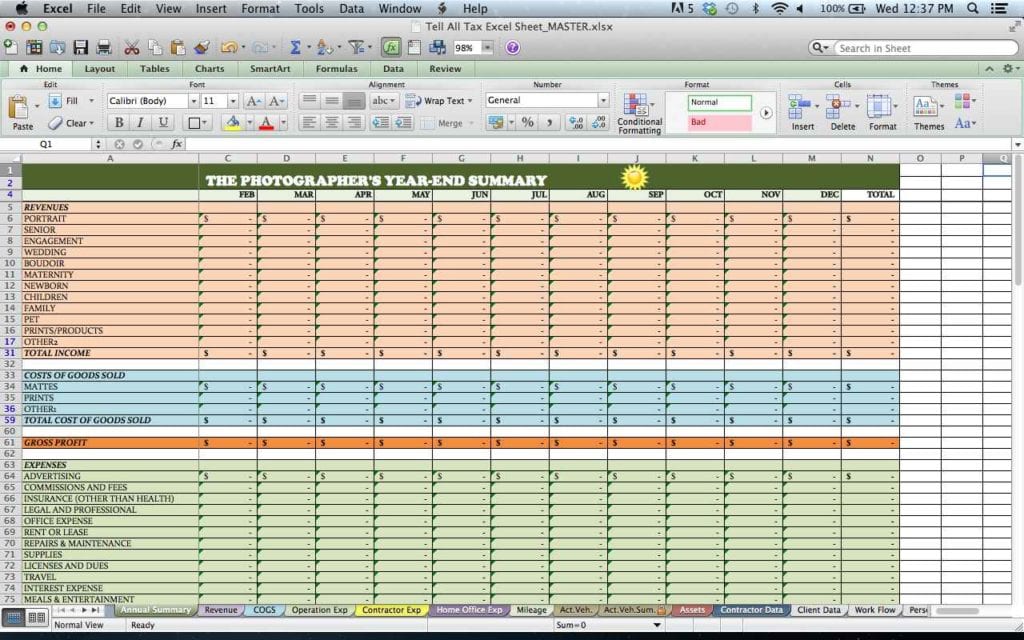 Spreadsheets Excel Templates —