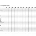 Student Budget Spreadsheet Template