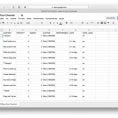 Task List Spreadsheet