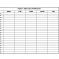 Time Management Sheets Template