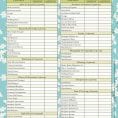 Wedding Budget Checklist Excel