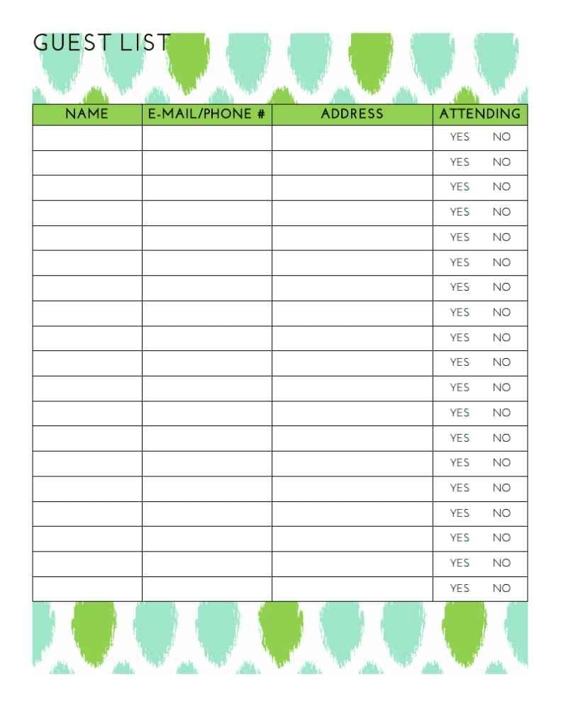 wedding guest list planner trusted site