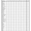 Weekly Income And Expense Spreadsheet Template