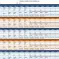 work schedule templates free