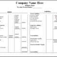 Blank Balance Sheet Template PDF