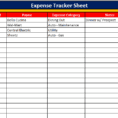 Monthly Business Expense Spreadsheet