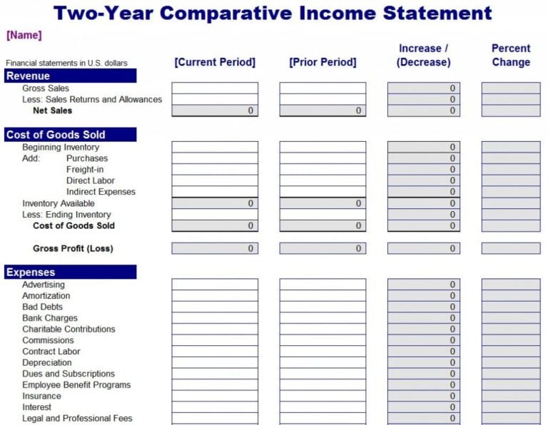 Payroll Statement Template — excelxo.com