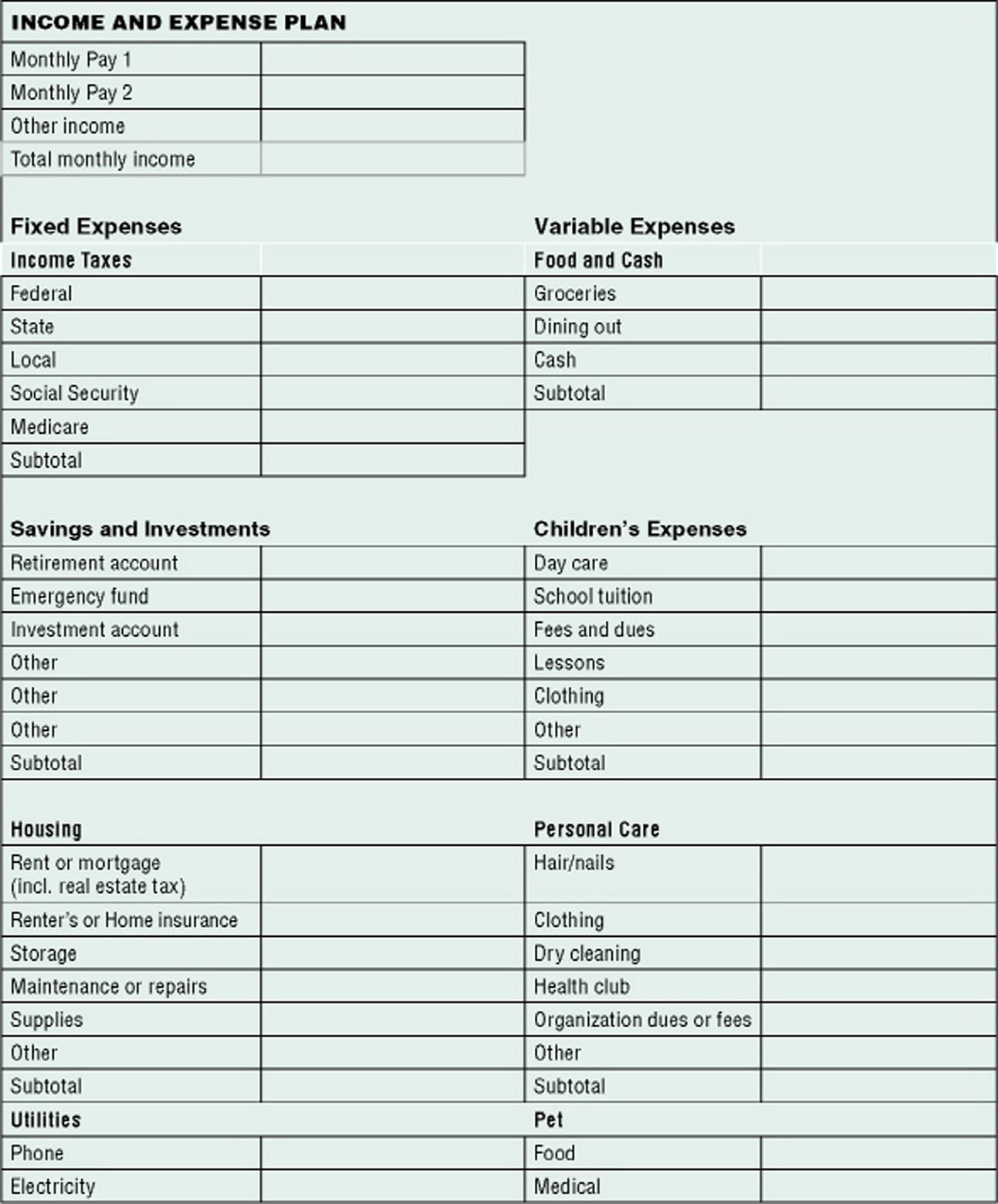 Year End Financial Statement Forms Excelxo