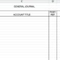 Accounting Journal Entry Template