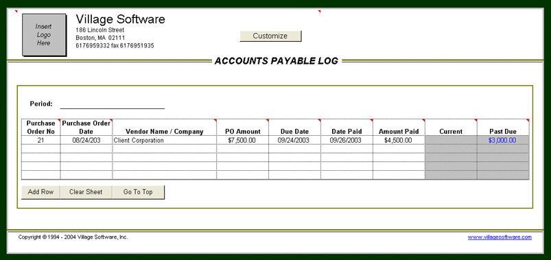 Accounting Journal Template Excel