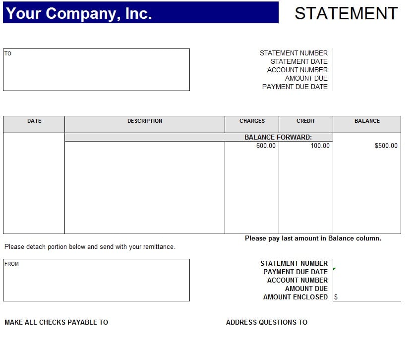 Accounts Payable Excel Template