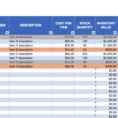 Asset List Template Excel