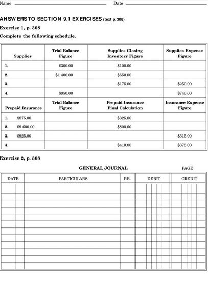 Blank Accounting Worksheet Excel