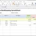 Bookkeeping Templates For Small Business Excel
