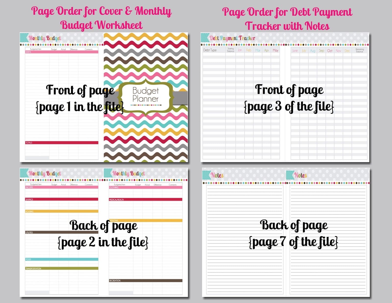 Budget Tracker Worksheet 1