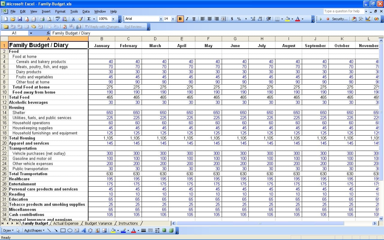 Daily Income And Expense Excel Sheet 1