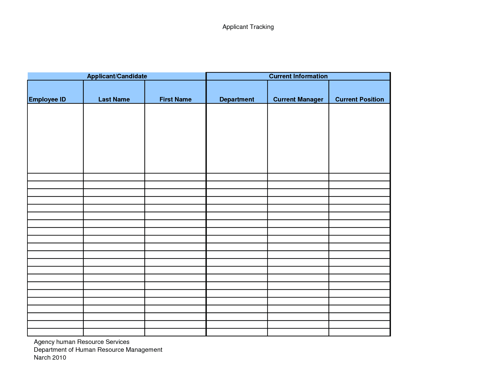 Daily Recruitment Report Template