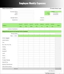 Employee Expense Report Template 1 1