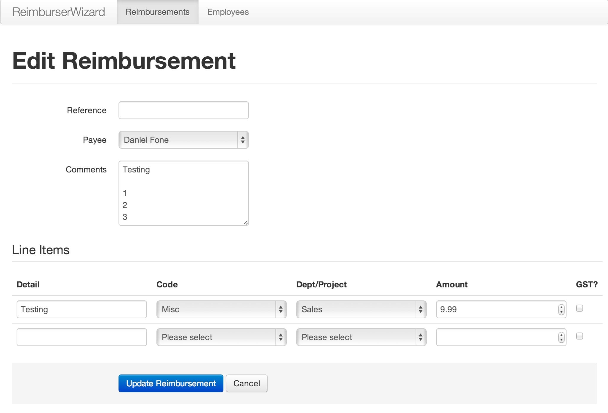 Employee Expense Report Template 2 1