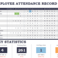 Employee Monthly Attendance Sheet Template Excel