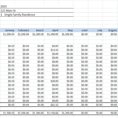 Excel Bookkeeping Spreadsheet Template 1