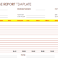 Expense Report Forms Printable