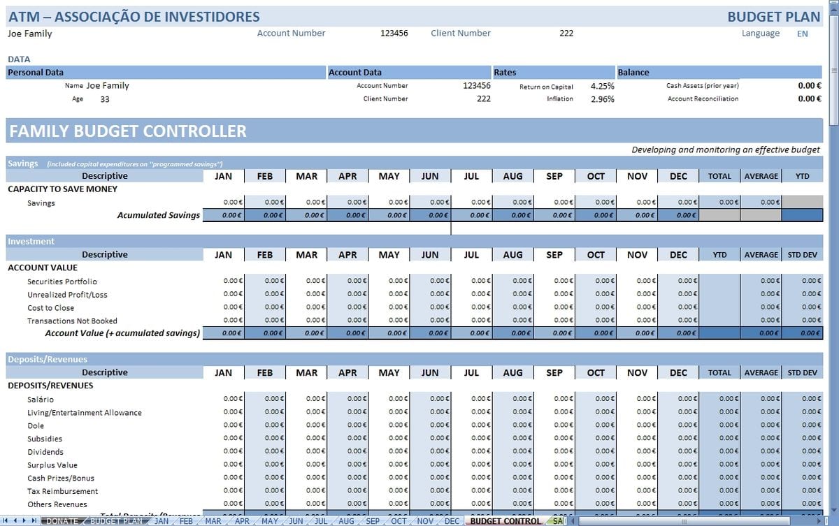 Income And Expense Spreadsheet