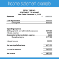 Income And Expense Statement Template Free
