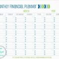 Monthly Financial Planning Worksheet 1