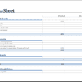 Personal Balance Sheet Template Excel