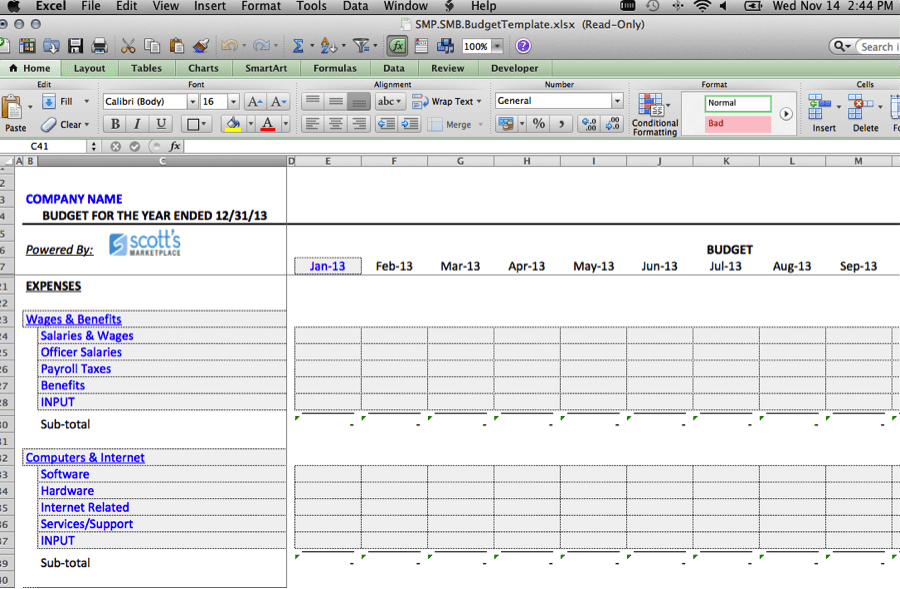 project budget template excel 1 — excelxo.com
