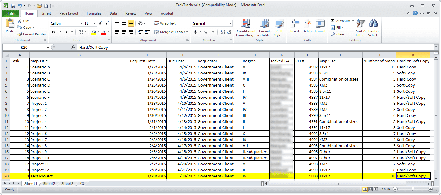 Project Management Action Item Tracking