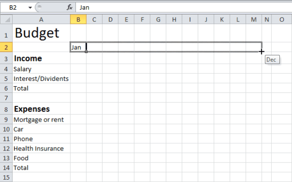 Simple Budget Template — Excelxo.com