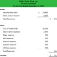 Simple Income Statement Template Free