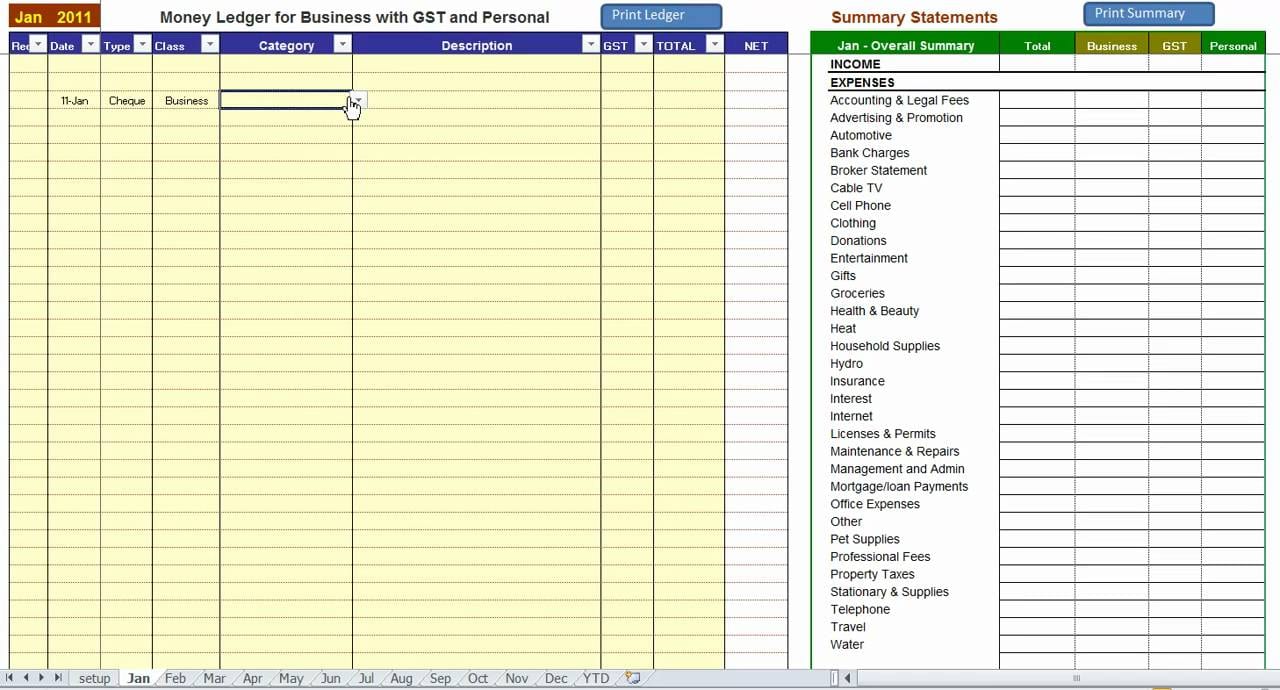 small business accounting spreadsheet free excelxo com