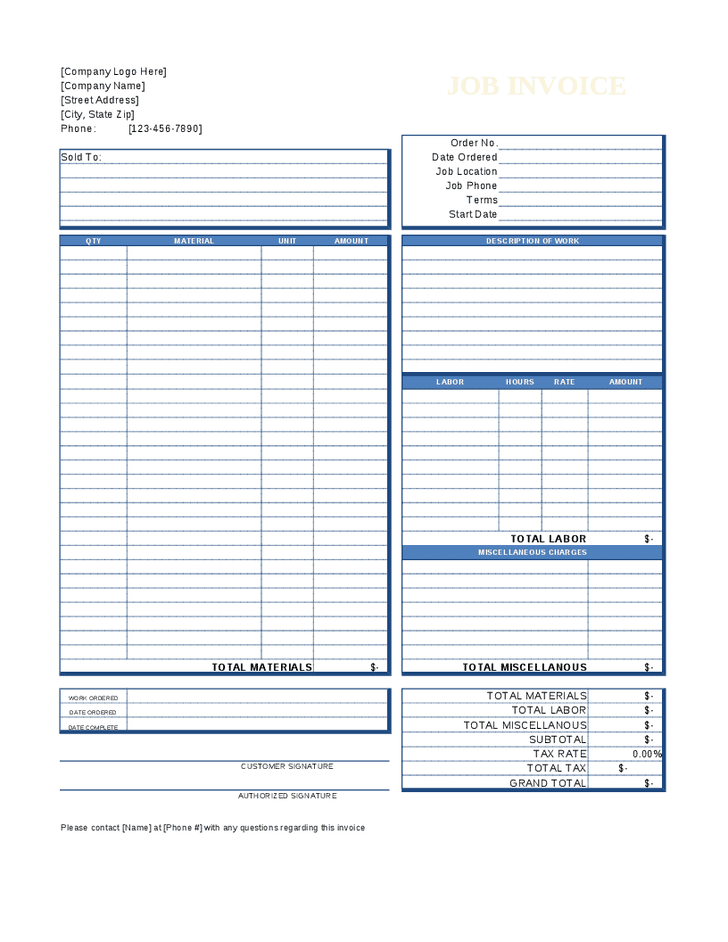 Business Invoices