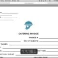 Catering Service Invoice