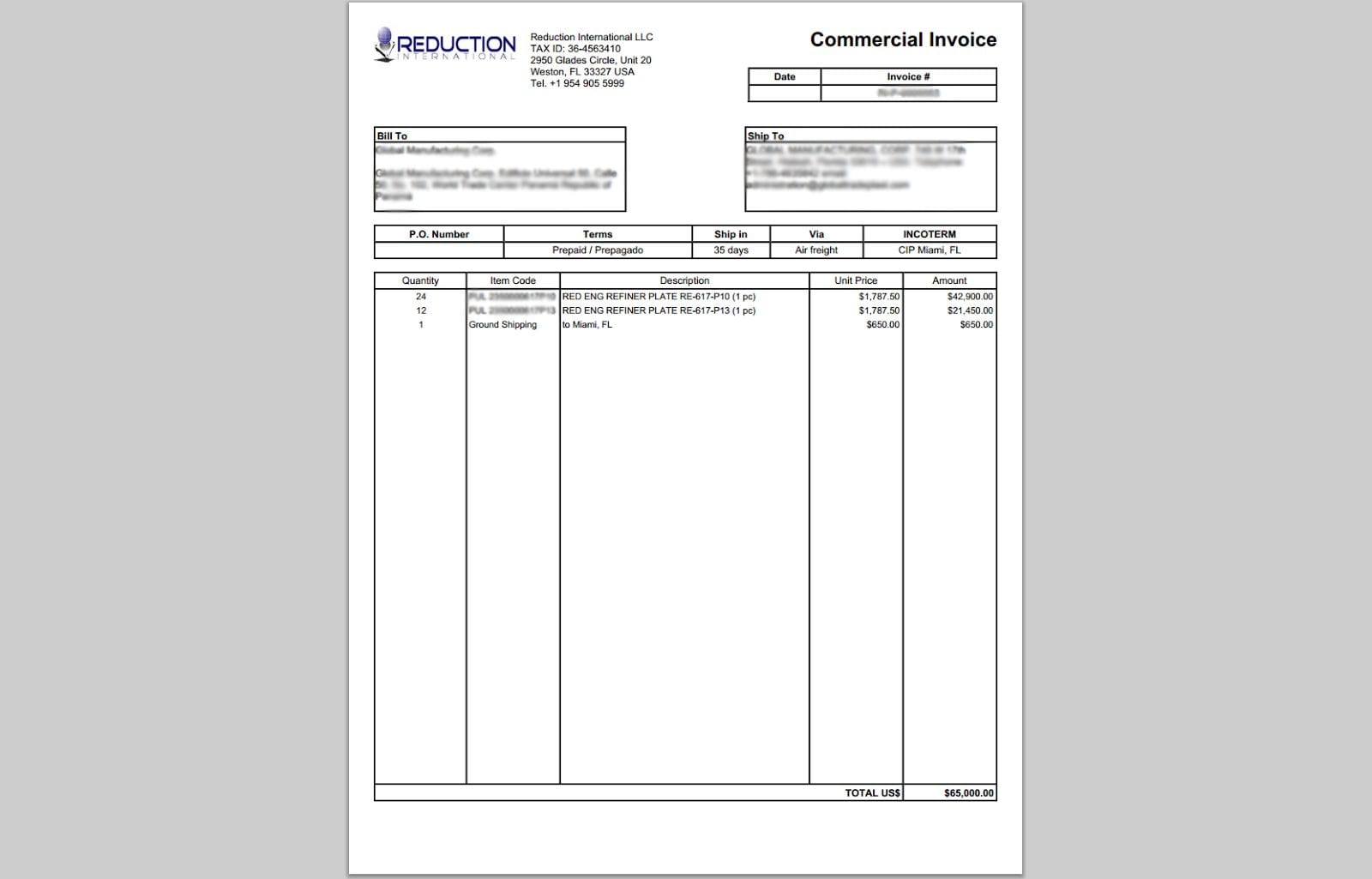 Customize QuickBooks Invoice Template