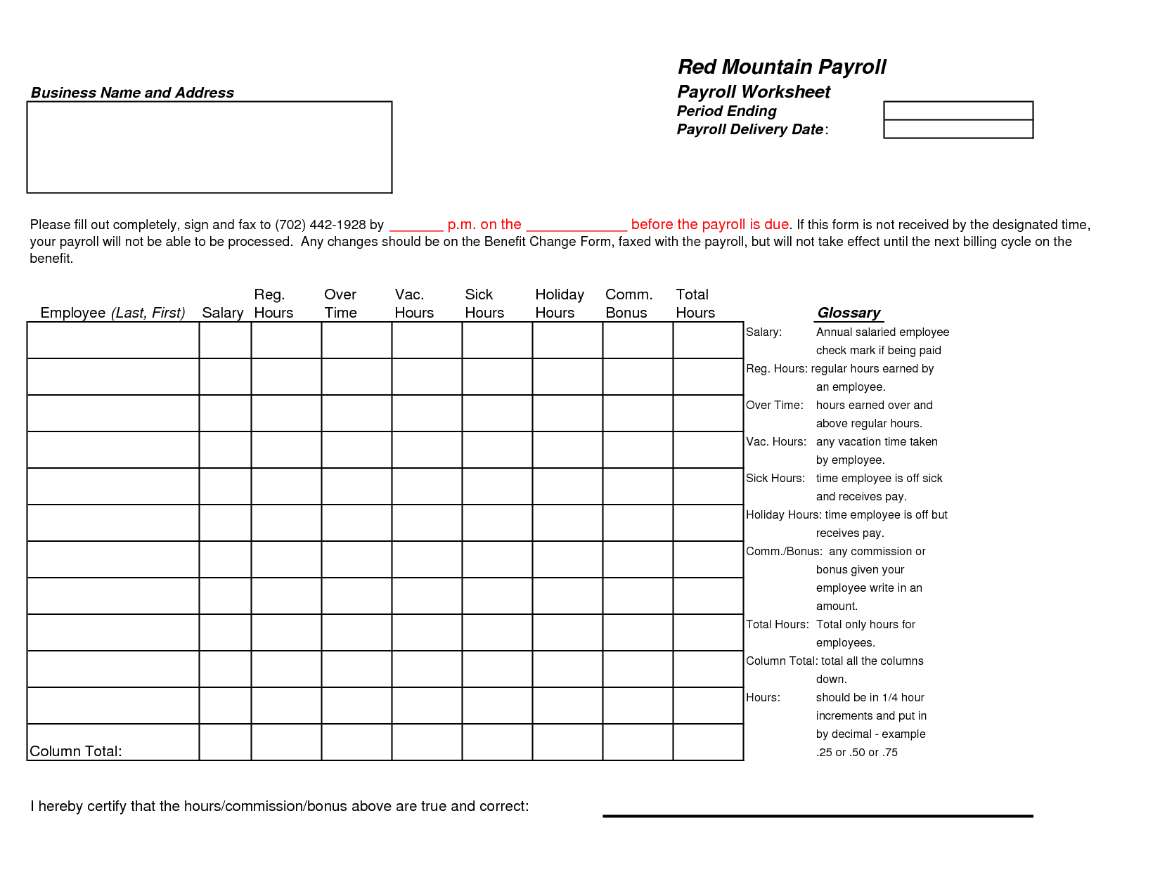 payroll system excel template