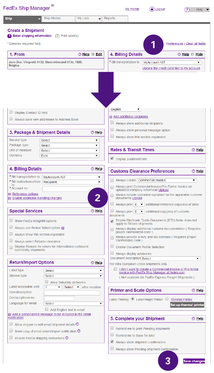 FedEx Invoices Online