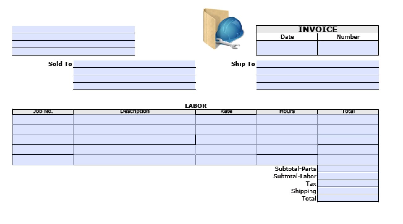 General Labor Invoice