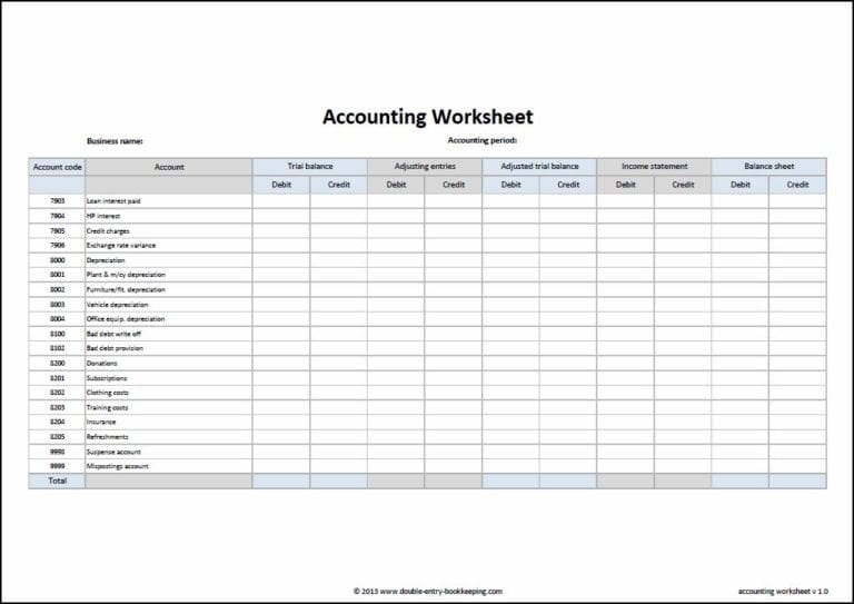 General Ledger Account Reconciliation Template —