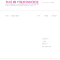 Makeup Artist Invoice