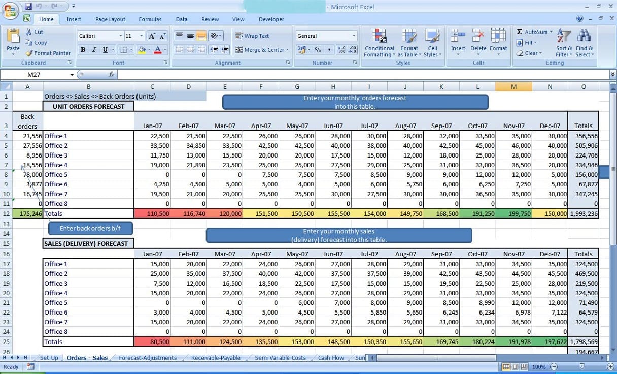 sheet excel