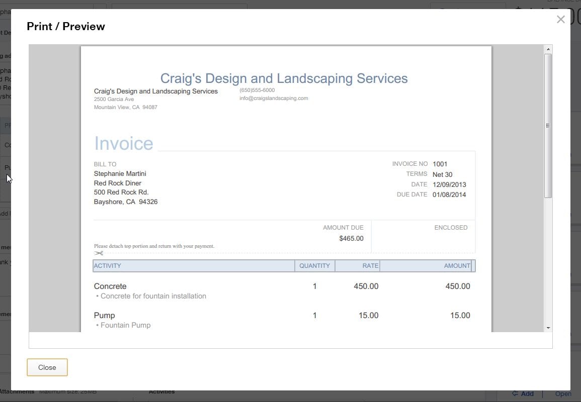 QuickBooks Edit Invoice Template Excelxo